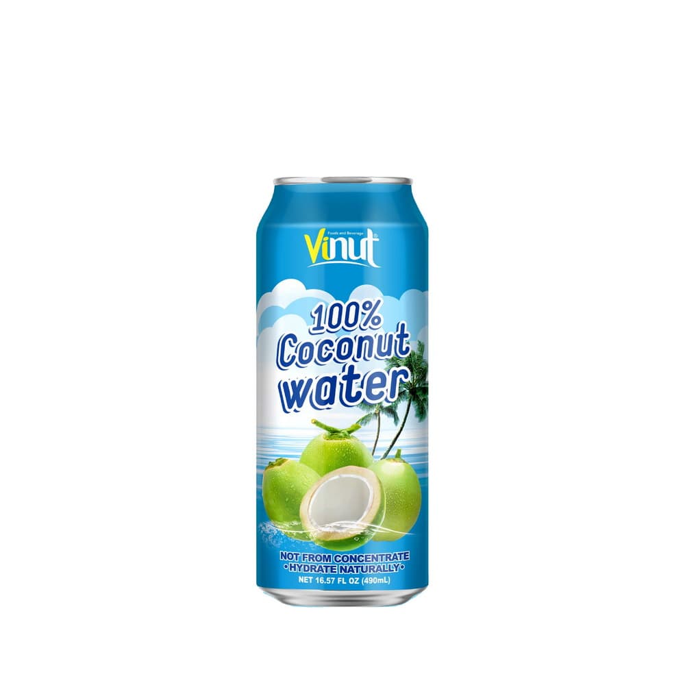 VINUT 100% नारियल पानी, कैन, 16.57 fl oz 490 mL