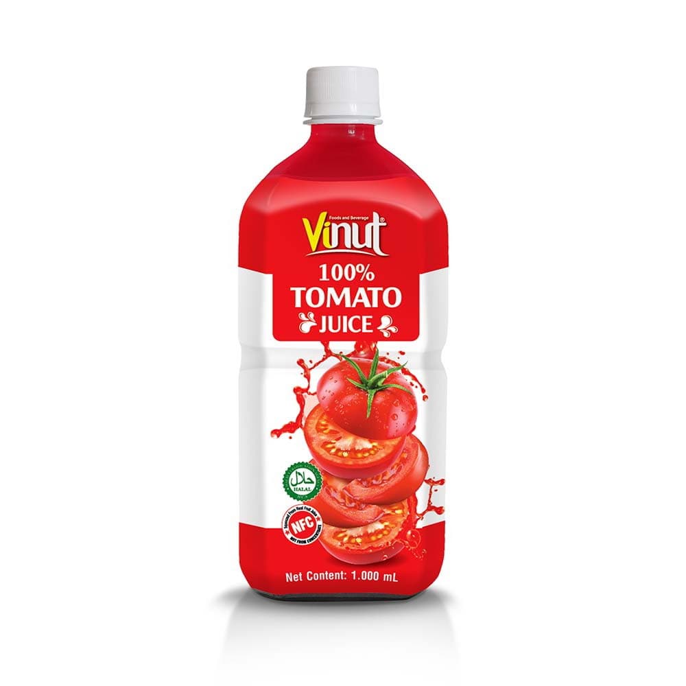 VINUT 100% टमाटर का जूस, 33.8 fl oz (1,000 mL) PET बोतल