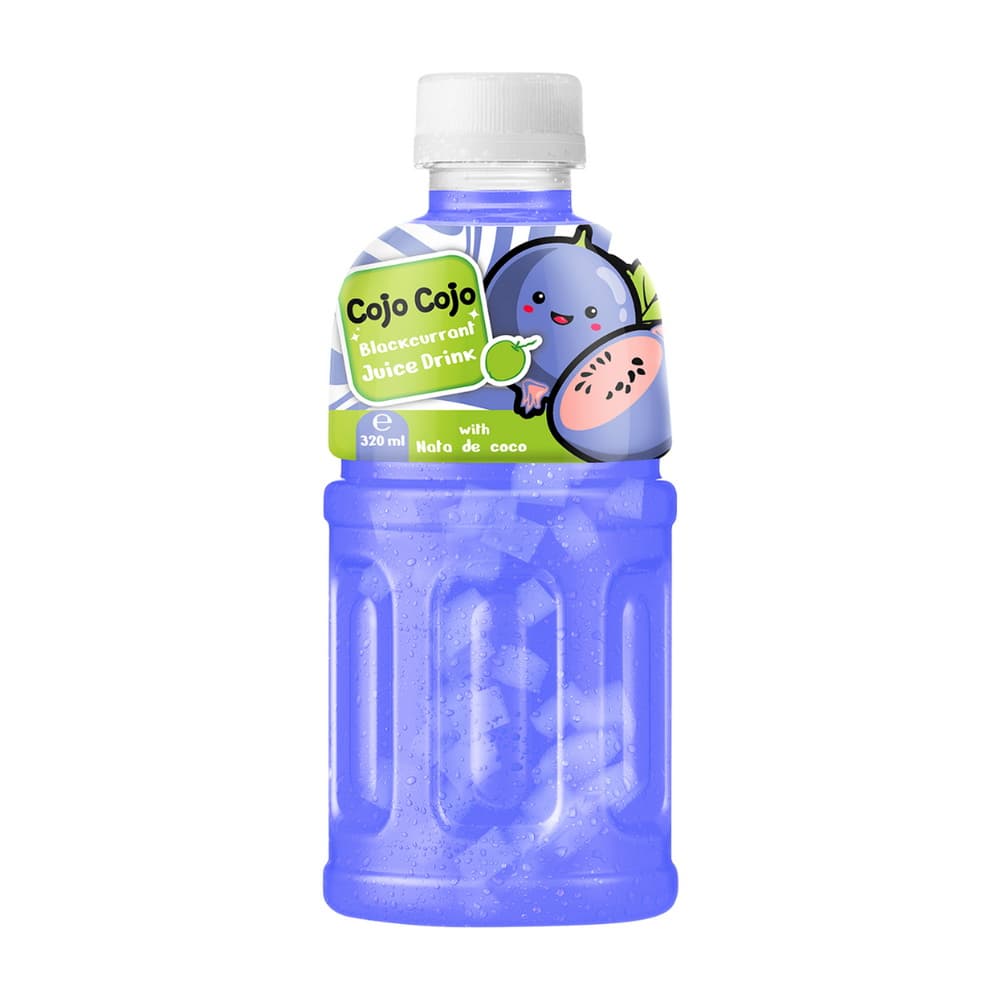 VINUT ब्लैककरंट जूस ड्रिंक, नाटा डी कोको के साथ, PET बोतल, (320 mL)