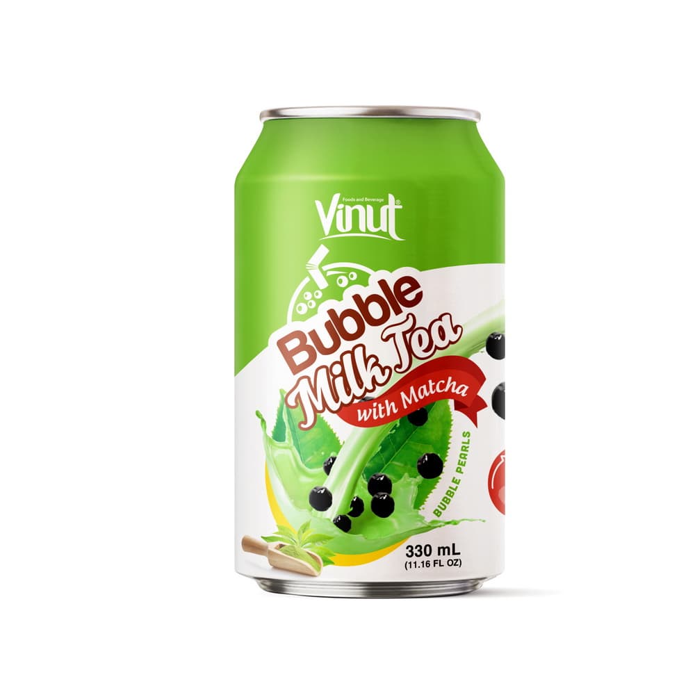 VINUT बबल मिल्क टी माचा के साथ, कैन, 11.16 fl oz 330 mL