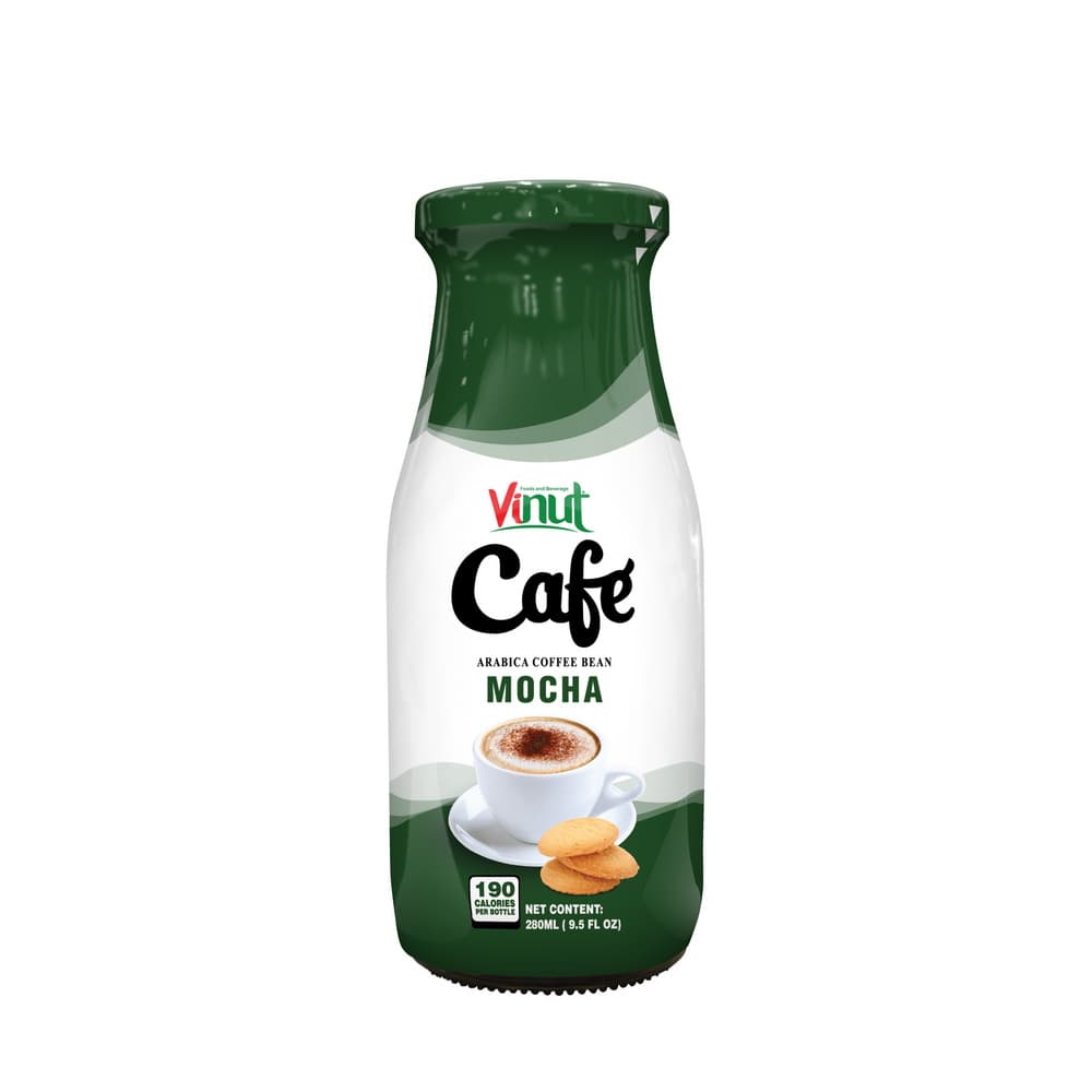 VINUT कैफ़े मोका, अरेबिका कॉफ़ी बीन, बोतल, 9.5 fl oz 280 mL