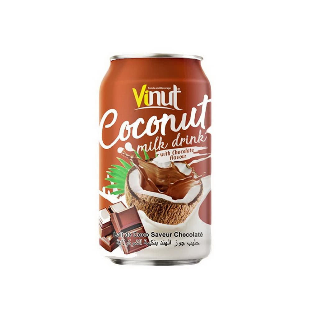 VINUT कोकोनट मिल्क ड्रिंक, चॉकलेट फ्लेवर, कैन, (330 mL)