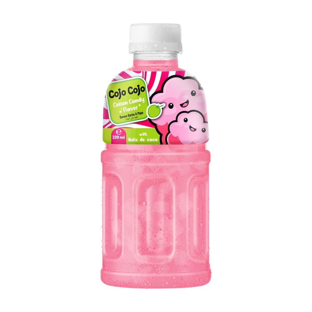 VINUT कॉटन कैंडी फ्लेवर, नाटा डी कोको के साथ, PET बोतल, (320 mL)